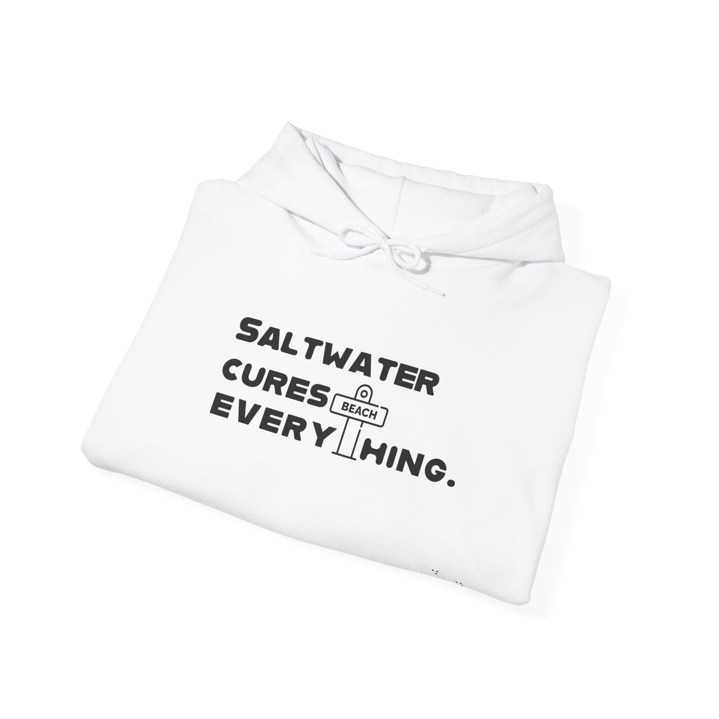 Hooded Sweatshirt - Saltwater Cures Everything Hawaii Design - Unisex