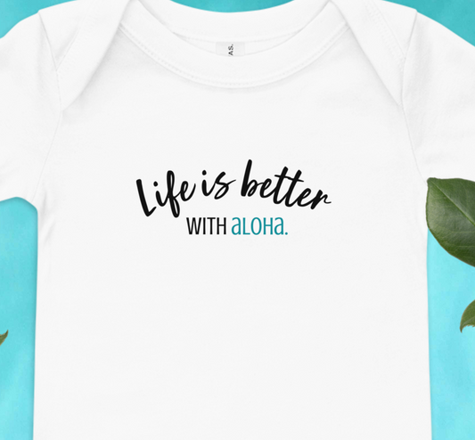 Aloha for Your Little One - Baby short sleeve one piece