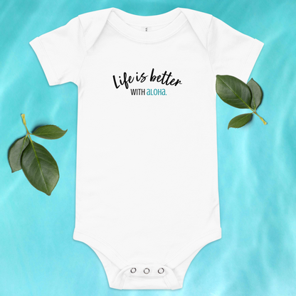 Aloha for Your Little One - Baby short sleeve one piece